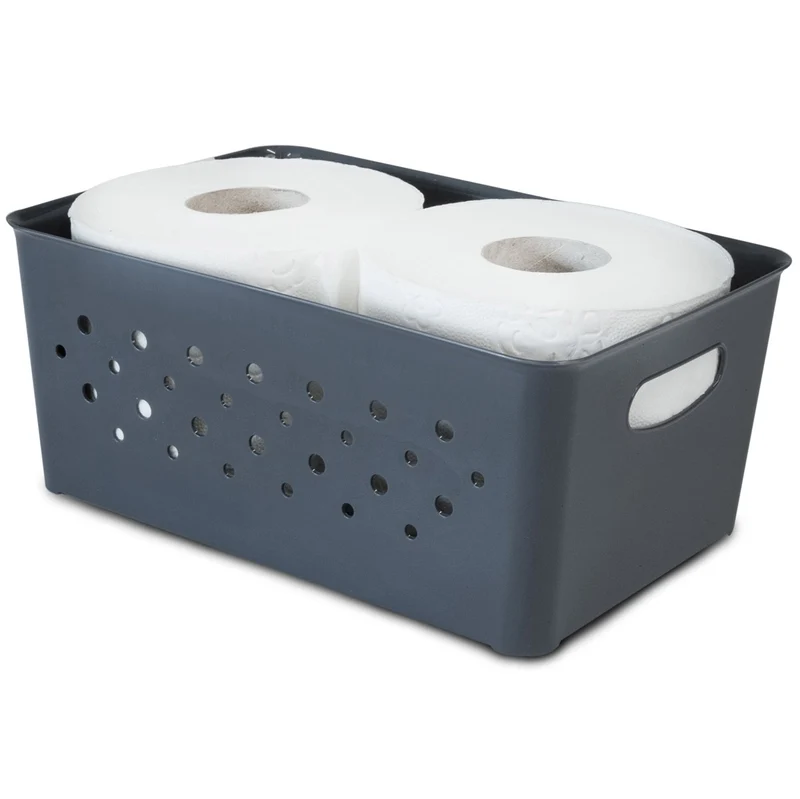 Ordnungsbox - 24x16x10cm - 3,3 Liter - DINA5 - Schubladenorganizer Ordnungskorb Schublade - Organizerbox Ordnungssystem Kunststoff Aufbewahrung Bad Korb Schrank Schreibtisch