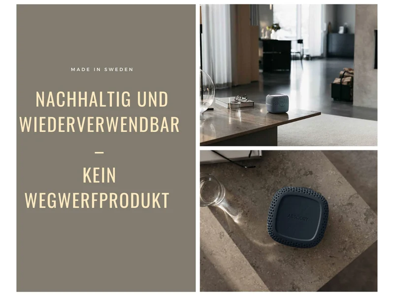 Absodry Duo Family Series 3 Blau für Räume bis 30m² Luftentfeuchter ohne Strom