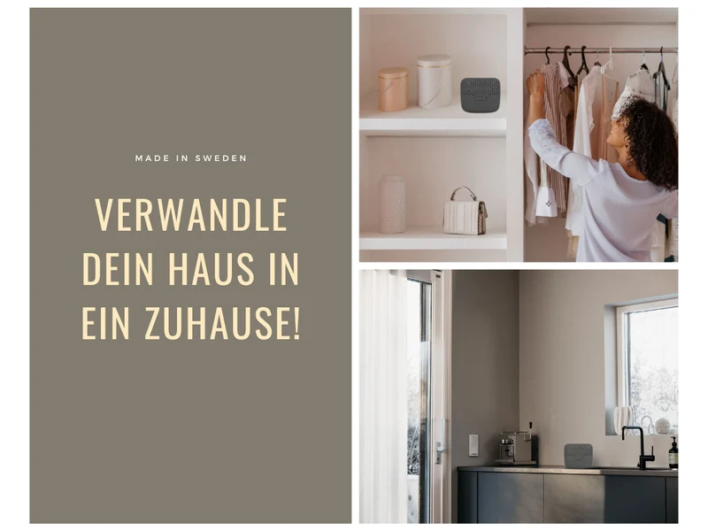 Absodry Duo Family Series 3 Grau für Räume bis 30m² Luftentfeuchter ohne Strom