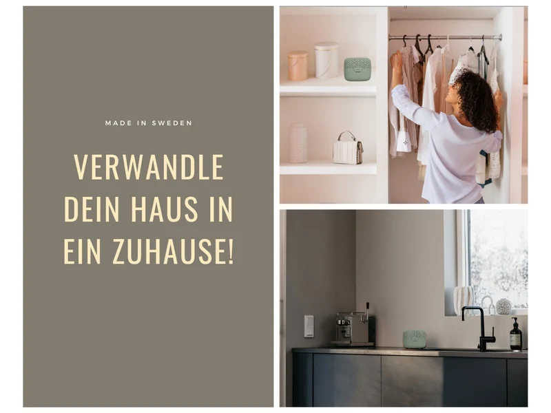 Absodry Duo Family Series 3 Grün für Räume bis 30m² Luftentfeuchter ohne Strom