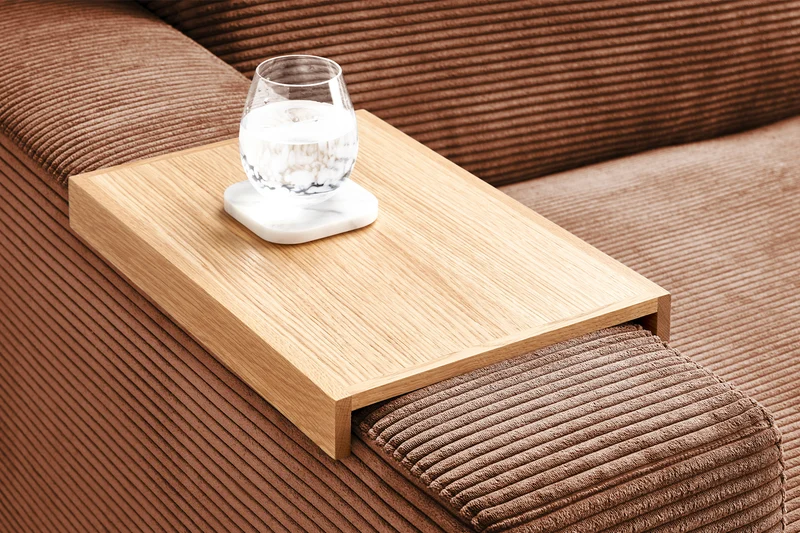 KAWOLA Big Sofa MADELINE Cord rost