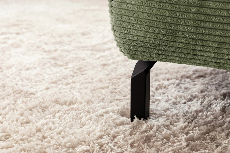 KAWOLA Sofa DELIA Ecksofa Cord olivgrün
