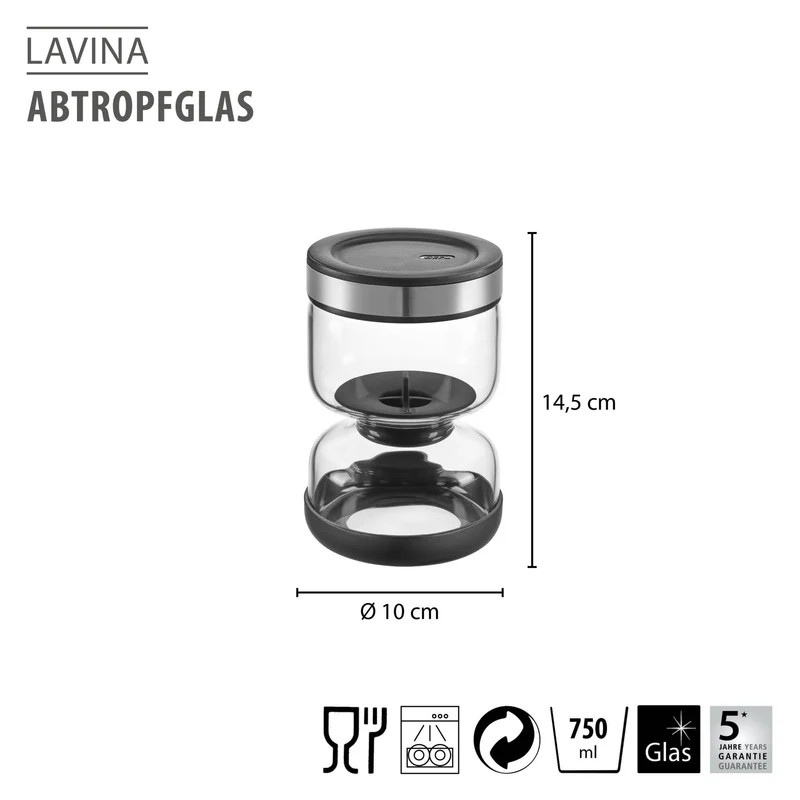 Gefu, Abtropfglas "Lavina", 750ml