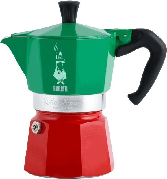 Bialetti, Espressokocher Moka Express Tricolore Italia 3 Tassen