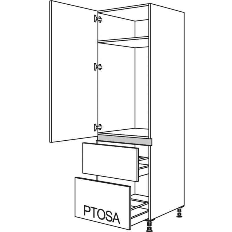 nobilia XL-Geräte-Umbau Kühlautomat LG1032A-2X 60 cm