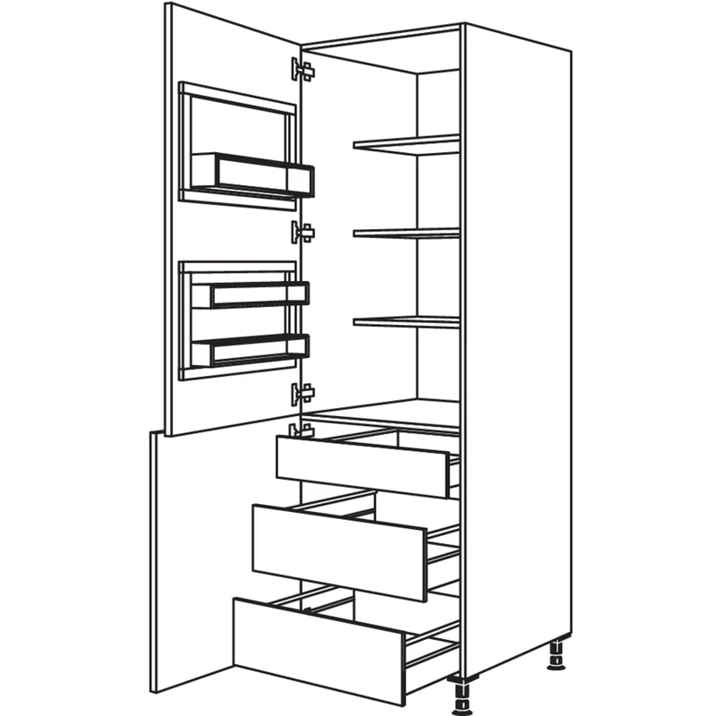 nobilia XL-Breakfastschrank BKFSTI2A60-1X 60 cm