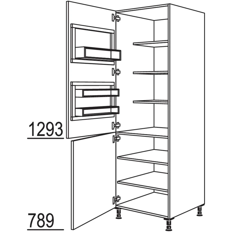 nobilia XL-Breakfastschrank BKFST60-1X 60 cm