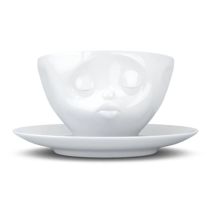 Kaffee-Tasse "küssend"