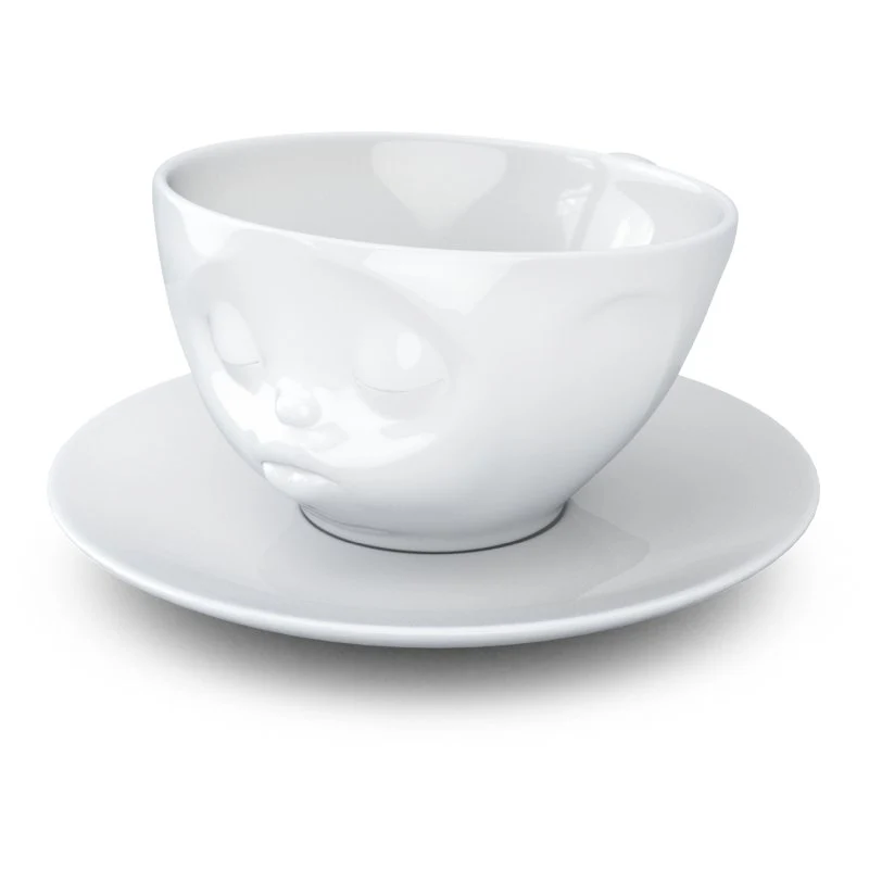 Kaffee-Tasse "küssend"