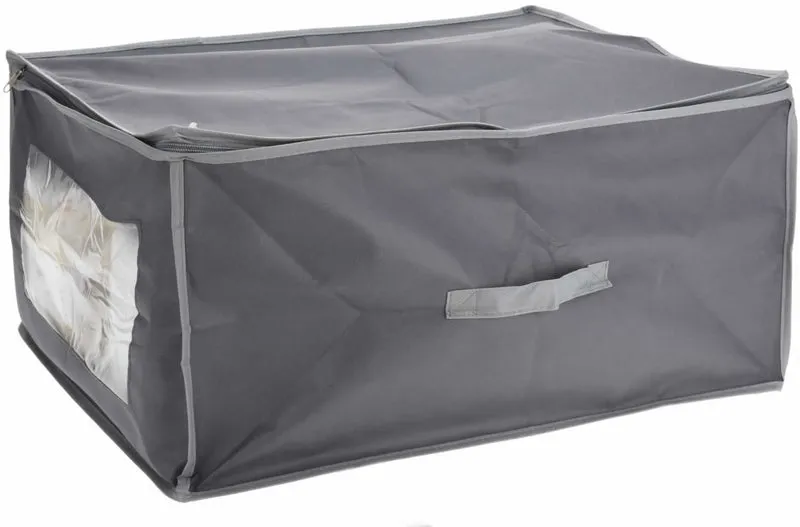 XL Vlies Unterbettkommode Grau 60x45x30cm Jumbo Unterbettbox Aufbewahrungsbox