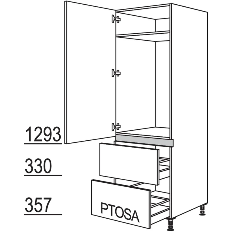 nobilia Geräte-Umbau Kühlautomat LG1032A-1 60 cm