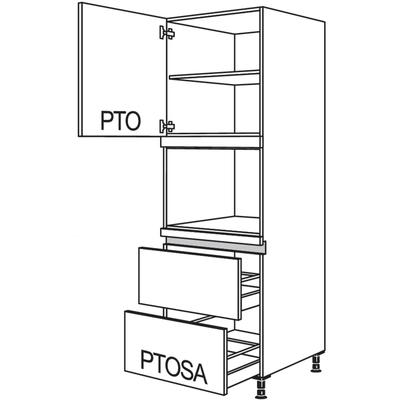 nobilia Geräte-Umbau für Dampfgarer / Kompaktgerät LGDK2A-1 60 cm