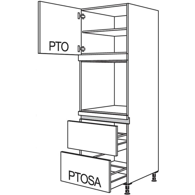 nobilia Geräte-Umbau Backofen LGO2A-1 60 cm