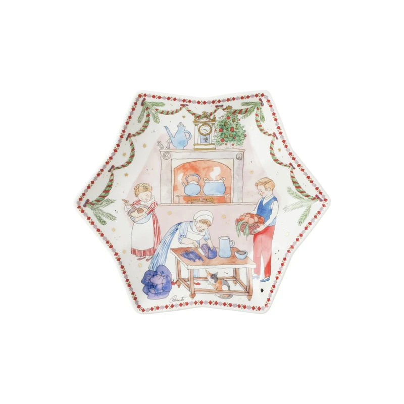 Weihnachtsschmaus, Sternschale 24 cm, Hutschenreuther 2026