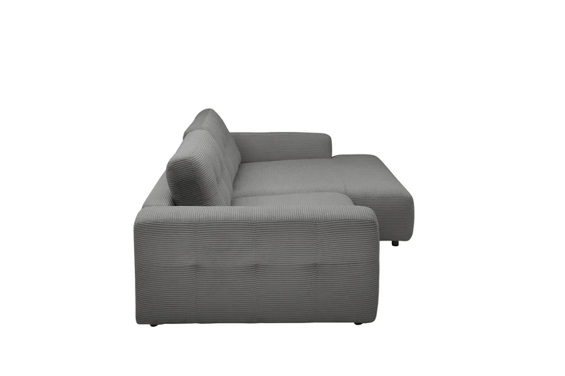 KAWOLA Sofa MIKA Ecksofa Cord grau