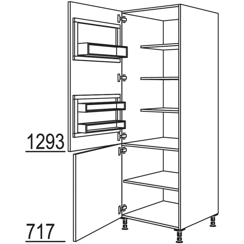 nobilia Breakfastschrank BKFST60-1 60 cm
