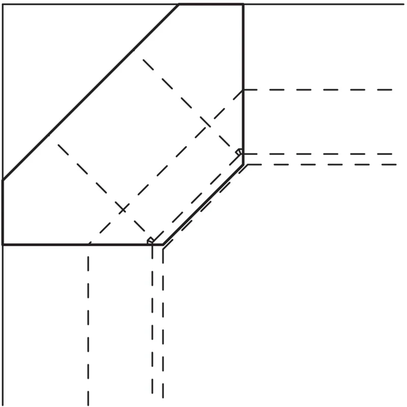 nobilia Eck-Kranzboden KBE105 105 cm