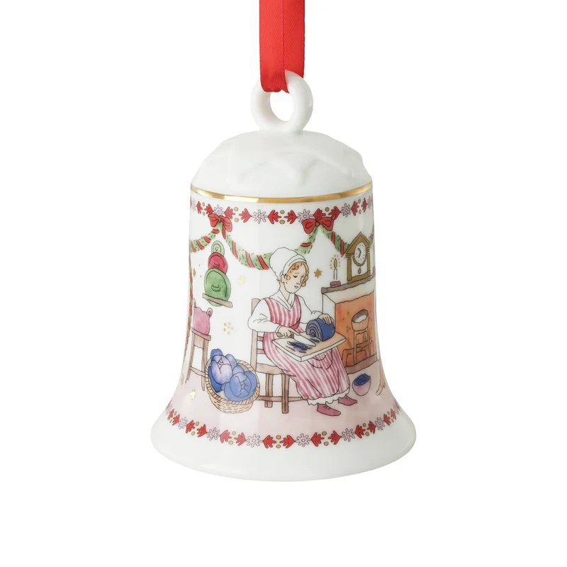 Weihnachtsschmaus, Porzellanglocke 12 cm, Hutschenreuther 2026