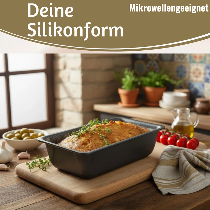 Silikon Königskuchenform 25cm Backform Kuchenform Kastenform Brotbackform