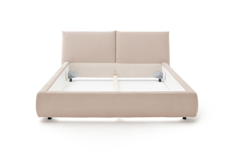 KAWOLA Bett HENRY Polsterbett Cord taupe