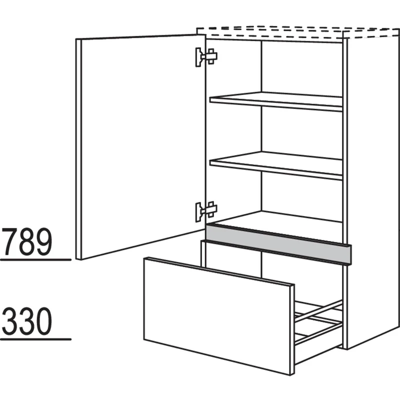 nobilia Midischrank NBMA50-115 50 cm
