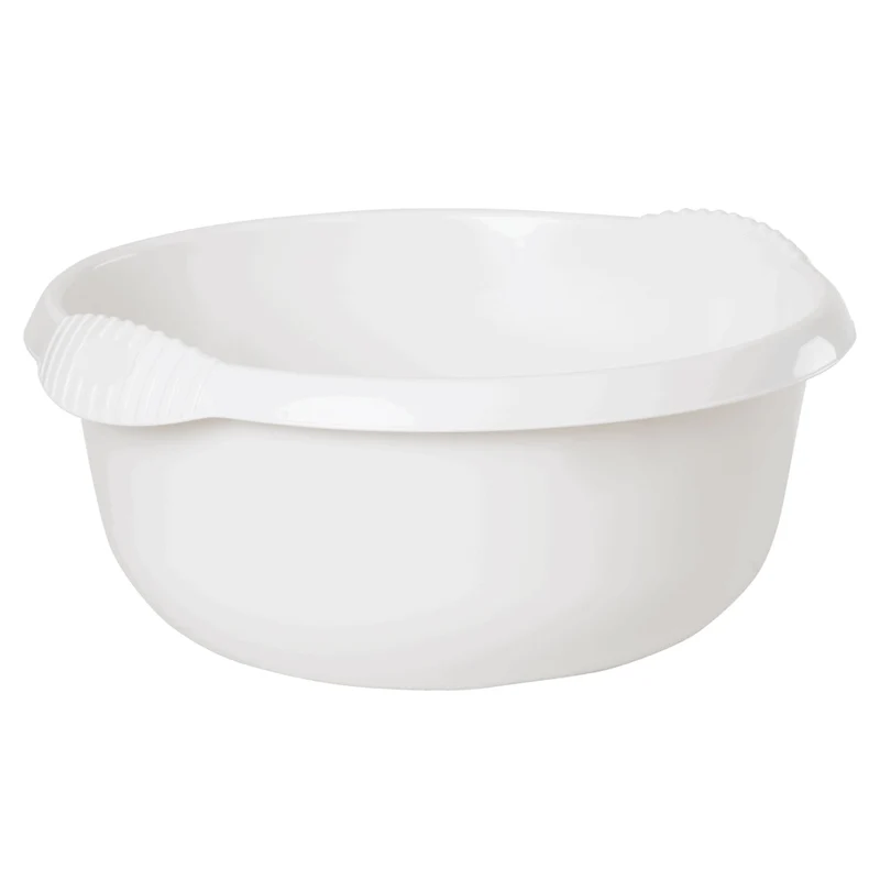 Schüssel rund - 4,5 Liter - 28 cm - Waschschüssel Spülschüssel Wasserschüssel Lebensmittelecht Kunststoff Spüle Haushaltsschüssel Universal Küchenschüssel Pflege nestbar