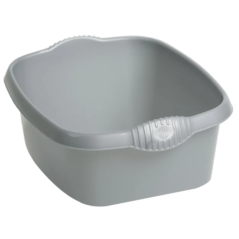 Schüssel rechteckig - 12 Liter - 32x39 cm - Waschschüssel Spülschüssel Wasserschüssel Lebensmittelecht Kunststoff Spüle Haushaltsschüssel Universal Küchenschüssel Pflege nestbar