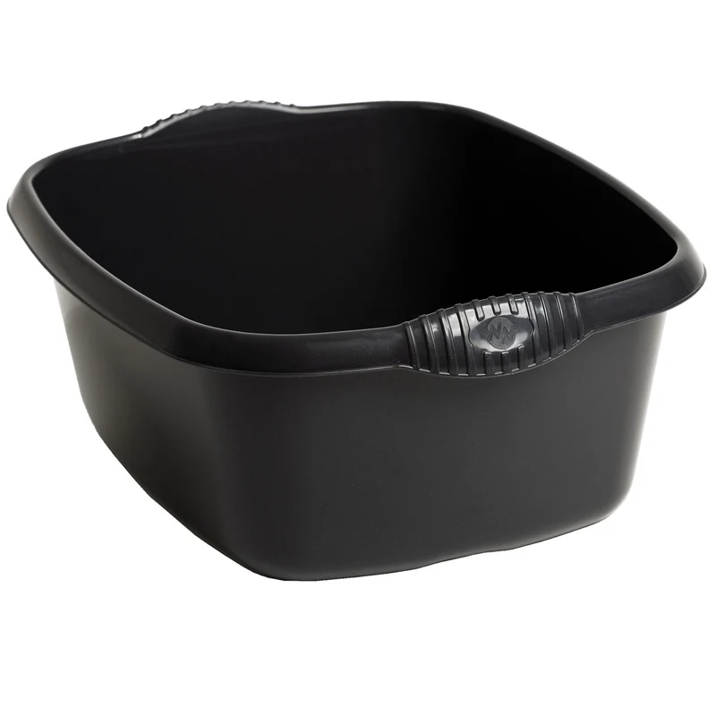 Schüssel rechteckig - 12 Liter - 32x39 cm - Waschschüssel Spülschüssel Wasserschüssel Lebensmittelecht Kunststoff Spüle Haushaltsschüssel Universal Küchenschüssel Pflege nestbar