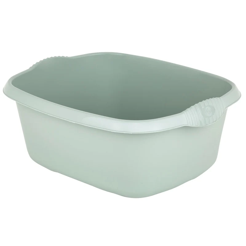 Schüssel rechteckig - 12 Liter - 32x39 cm - Waschschüssel Spülschüssel Wasserschüssel Lebensmittelecht Kunststoff Spüle Haushaltsschüssel Universal Küchenschüssel Pflege nestbar