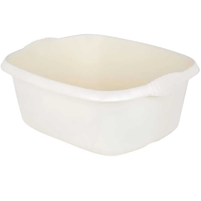 Schüssel rechteckig - 12 Liter - 32x39 cm - Waschschüssel Spülschüssel Wasserschüssel Lebensmittelecht Kunststoff Spüle Haushaltsschüssel Universal Küchenschüssel Pflege nestbar