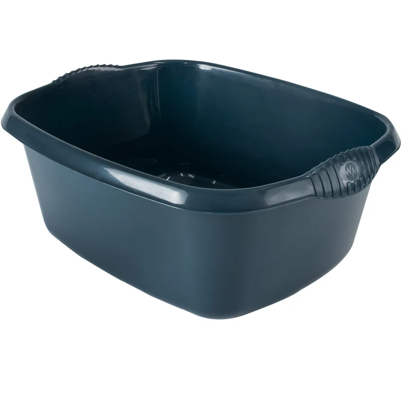 Schüssel rechteckig - 12 Liter - 32x39 cm - Waschschüssel Spülschüssel Wasserschüssel Lebensmittelecht Kunststoff Spüle Haushaltsschüssel Universal Küchenschüssel Pflege nestbar