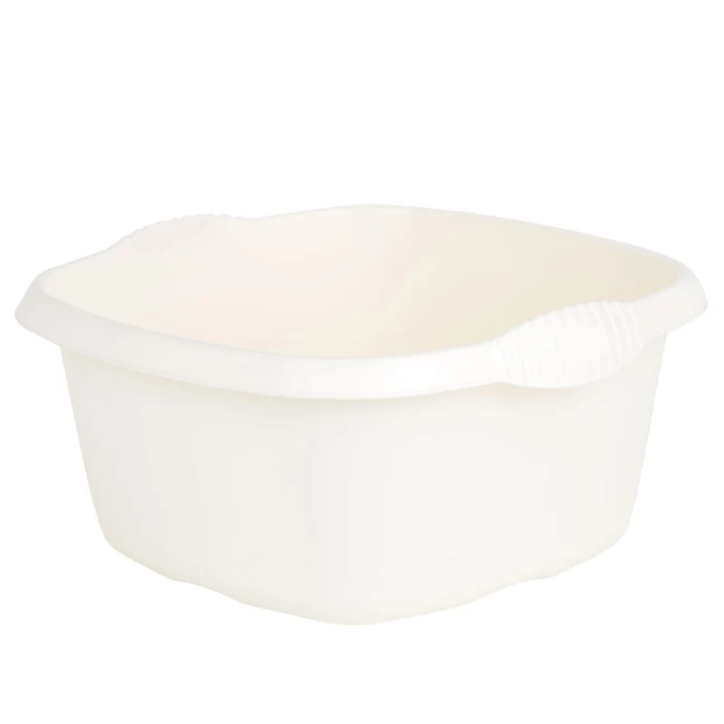 Schüssel quadratisch - 9 Liter - 32x32 cm - Waschschüssel Spülschüssel Wasserschüssel Lebensmittelecht Kunststoff Spüle Haushaltsschüssel Universal Küchenschüssel Pflege nestbar