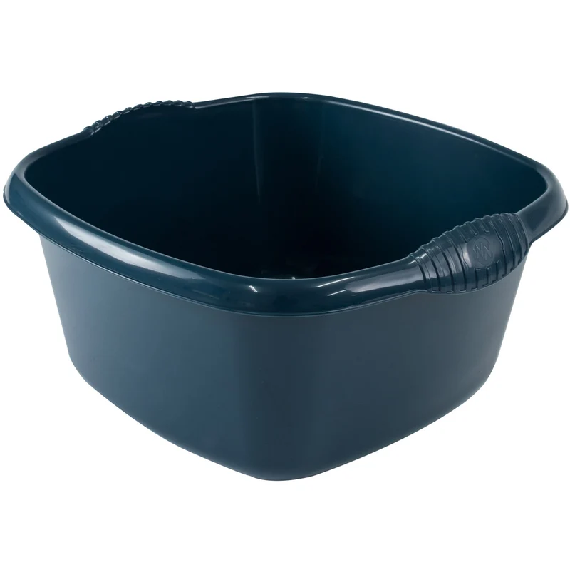 Schüssel quadratisch - 9 Liter - 32x32 cm - Waschschüssel Spülschüssel Wasserschüssel Lebensmittelecht Kunststoff Spüle Haushaltsschüssel Universal Küchenschüssel Pflege nestbar