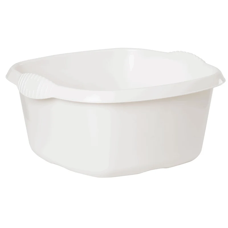 Schüssel quadratisch - 9 Liter - 32x32 cm - Waschschüssel Spülschüssel Wasserschüssel Lebensmittelecht Kunststoff Spüle Haushaltsschüssel Universal Küchenschüssel Pflege nestbar