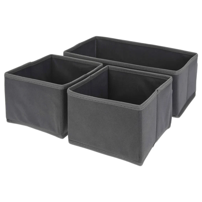 Schubladen Organizer 3´er Set Ordnungssystem Regalbox Aufbewahrungsbox Faltkiste