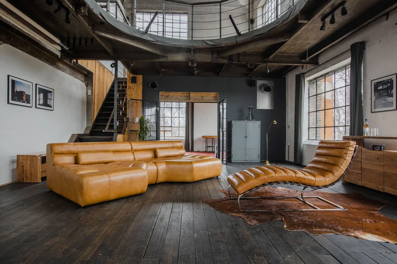 KAWOLA Big Sofa TARA Wohnlandschaft Leder cognac 286x75x148cm (B/H/T)