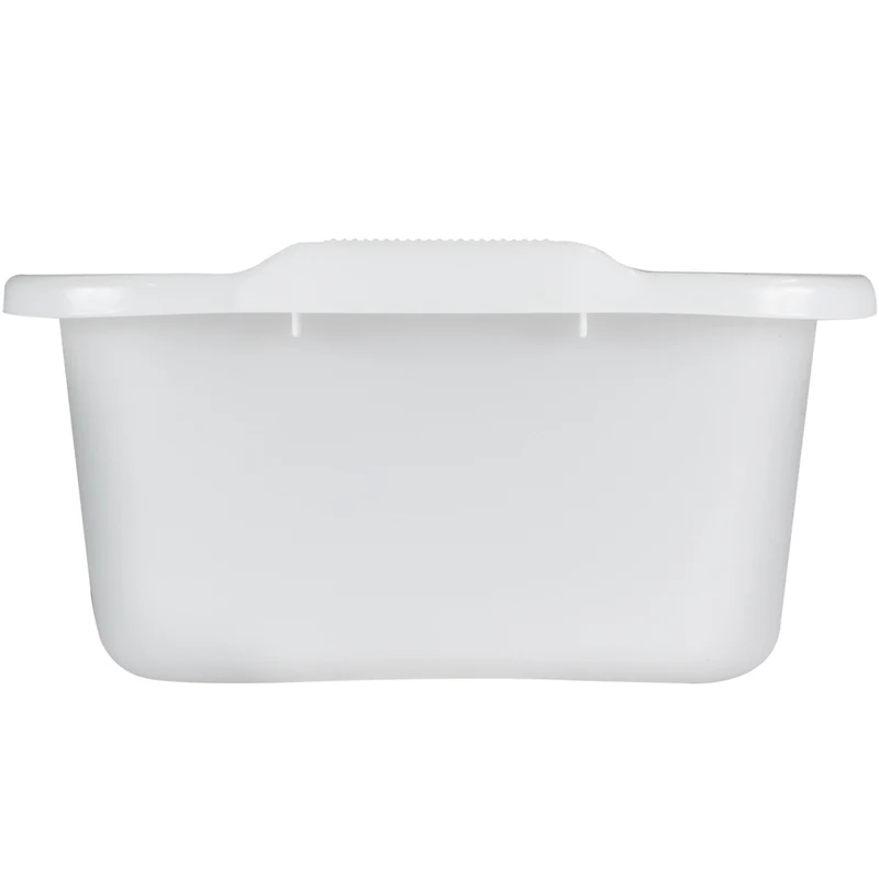 Schüssel 11 Liter quadratisch 34x33x16 cm weiß - Lebensmittelecht aus LDPE-Kunststoff Haushaltsschüssel Waschschüssel Universal Küchenschüssel Spülschüssel Kunststoff Fußbad Pflege - nestbar