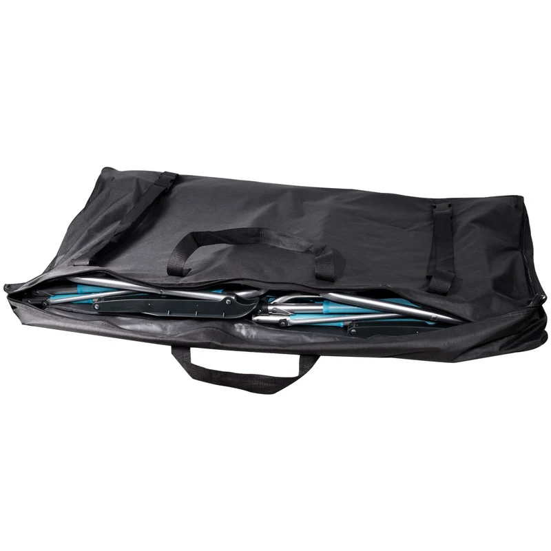 Aufbewahrungstasche für 2 Stühle - 118 x 65 x 18 cm - Transport Tasche mit Trennfach Tragetasche für Stuhl - schwarz - 300D Polyester - Wasserabweisend - mit Zugriemen