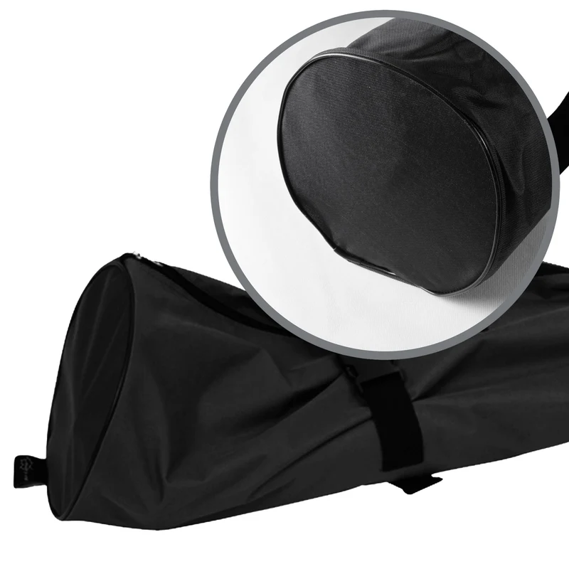 Aufbewahrungstasche für Zeltstangen - 110 x D-20cm - Transport Tasche - Tragetasche schwarz - 300D Polyester - Wasserabweisend - mit Zugriemen