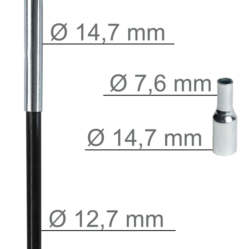 Fiberglas Zeltstange Ø 12,7 mm - 850 cm aus 9 Segmenten - mit Gummizug und Einfädelhilfe Zeltgestänge Zeltstangen - Ersatzstangen für Zelte Kürzbar - Biegeradius 120 cm
