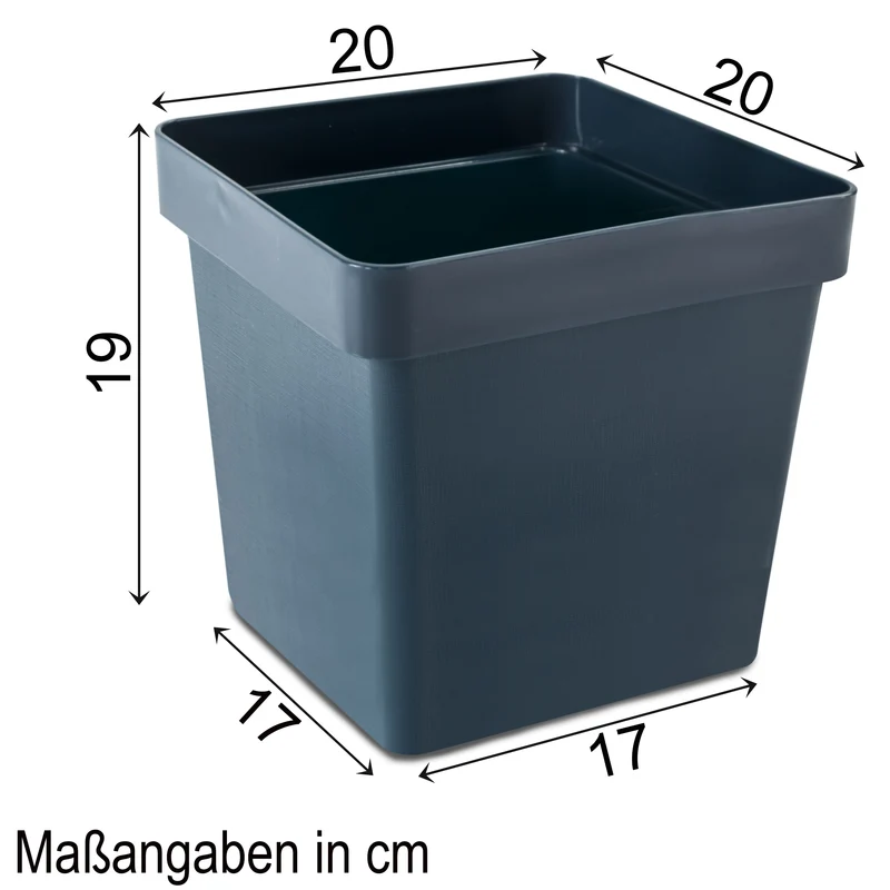 Ordnungsbox - 20x20x19 cm - 6 Liter - Ordnungskorb Schubladenorganizer Organizerbox Ordnungssystem Kunststoff Aufbewahrung Schrank Bad