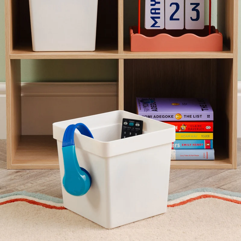 Ordnungsbox - 20x20x19 cm - 6 Liter - Ordnungskorb Schubladenorganizer Organizerbox Ordnungssystem Kunststoff Aufbewahrung Schrank Bad