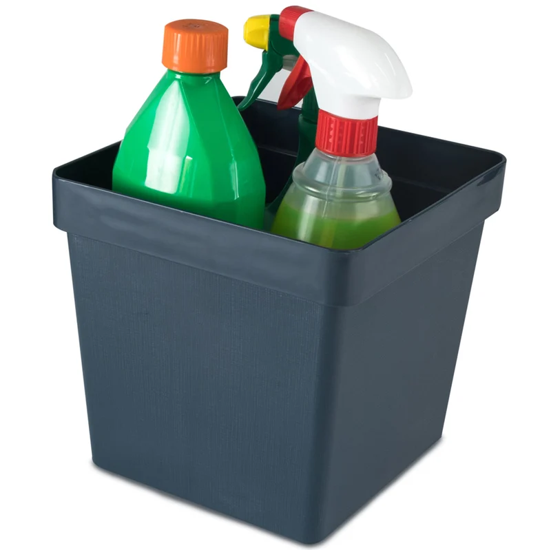 Ordnungsbox - 20x20x19 cm - 6 Liter - Ordnungskorb Schubladenorganizer Organizerbox Ordnungssystem Kunststoff Aufbewahrung Schrank Bad