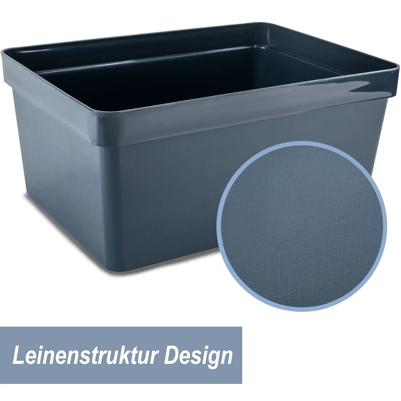 Ordnungsbox - 16x12x8 cm - 1,2 Liter - Ordnungskorb Schubladenorganizer Organizerbox Ordnungssystem Kunststoff Aufbewahrung Schrank Bad