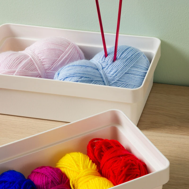 Ordnungsbox - 27x15x8 cm - 2,8 Liter - Ordnungskorb Schubladenorganizer Organizerbox Ordnungssystem Kunststoff Aufbewahrung Schrank Bad
