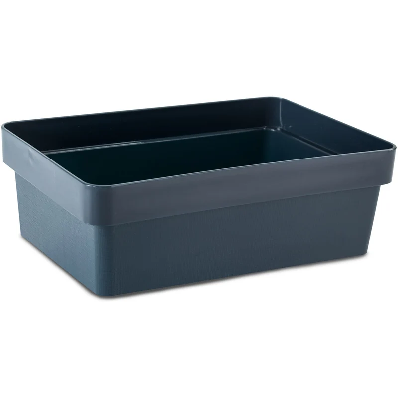 Ordnungsbox - 27x15x8 cm - 2,8 Liter - Ordnungskorb Schubladenorganizer Organizerbox Ordnungssystem Kunststoff Aufbewahrung Schrank Bad