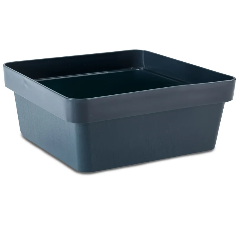 Ordnungsbox - 20x20x8 cm - 2,5 Liter - Ordnungskorb Schubladenorganizer Organizerbox Ordnungssystem Kunststoff Aufbewahrung Schrank Bad