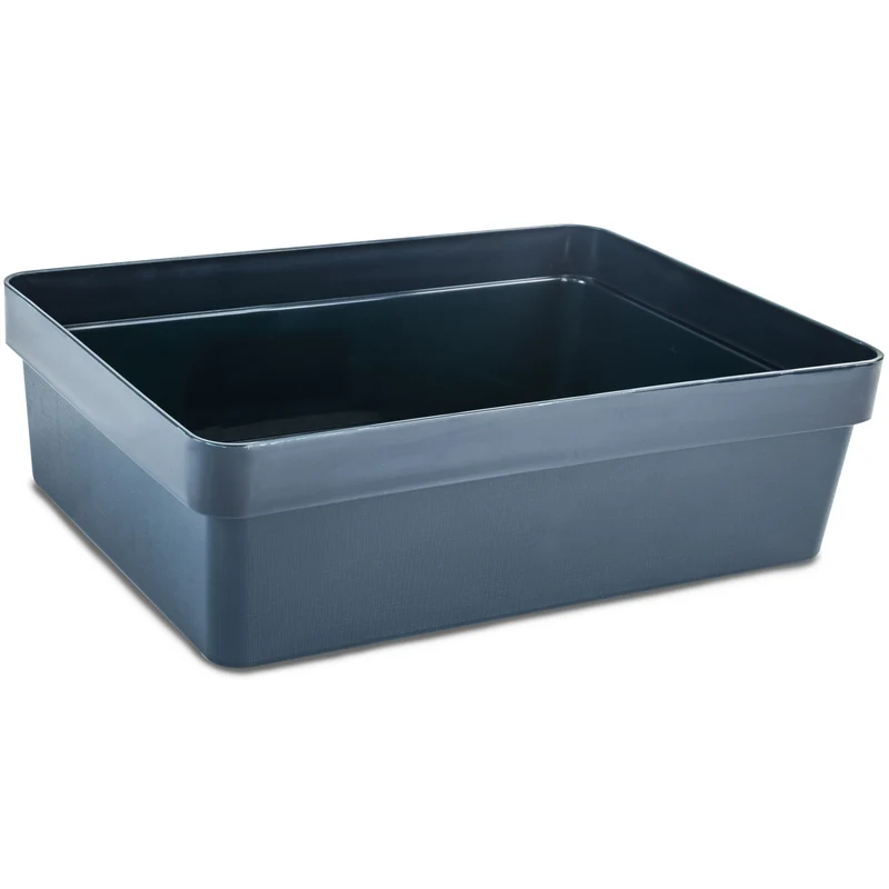 Ordnungsbox - 28x20x8 cm - 4 Liter - Ordnungskorb Schubladenorganizer Organizerbox Ordnungssystem Kunststoff Aufbewahrung Schrank Bad