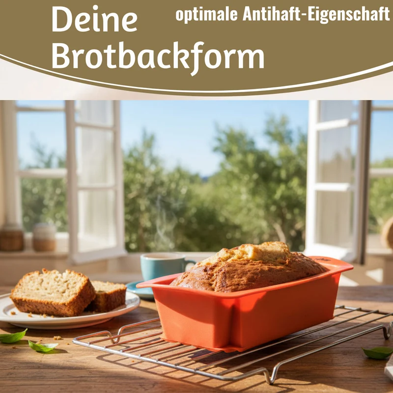 2x Silikon Königskuchenform 25cm Backform Kuchenform Kastenform Brotbackform