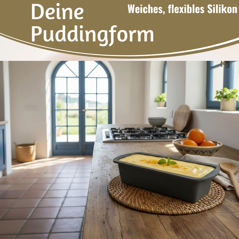 2x Silikon Königskuchenform 25cm Backform Kuchenform Kastenform Brotbackform